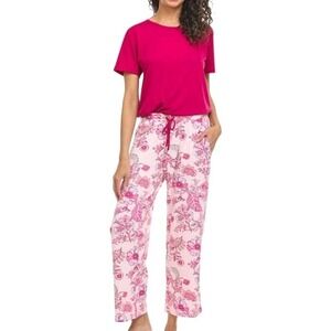 Flora by Nikrooz Womens Pajama Set Size Small Short Sleeve 2 Piece